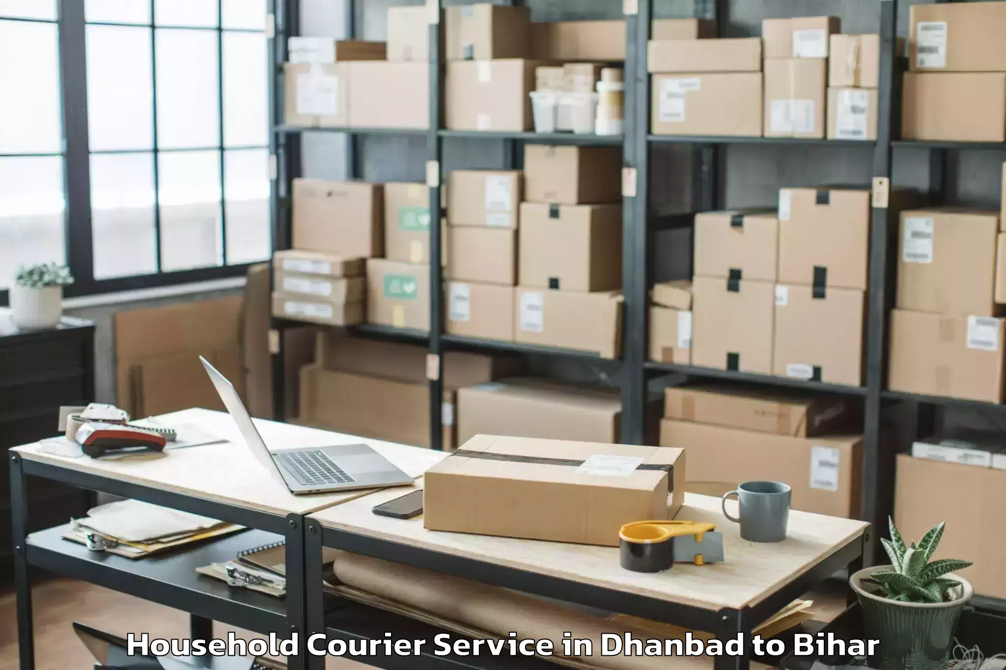 Reliable Dhanbad to Sahuriya Household Courier